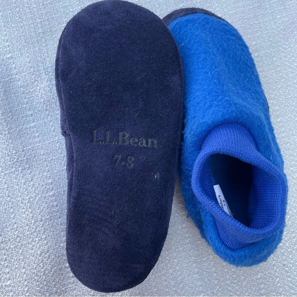 Kids L.L. Bean Kids Blue Fleece Shoe